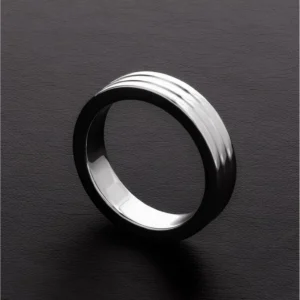 Sinner Gear Stainless Steel Ribbed Intimate Support Ring 10x45mm