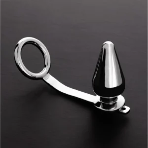 Mystim Pikes Peak Stainless Steel Intimate Ring & Plug System 50x100mm