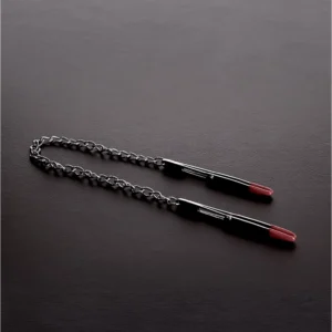 Shots Deluxe Forceps Clamp 11.5 cm - Adjustable Steel Model with Chain