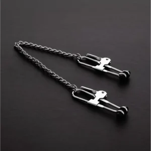 EasyToys Preasure Tit Lock Adjustable Nipple Clamp System Black