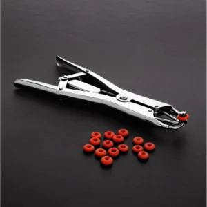 Mystim Precision Adjustable Pressure Pliers for Sensory Play, Silver