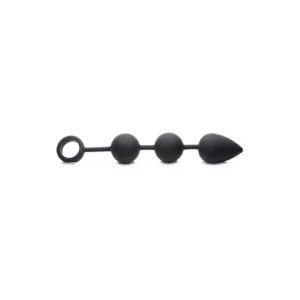 XR Brands Weighted Silicone Anal Beads with Retrieval Loop, Large Size