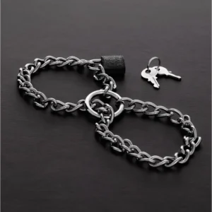 Ouch! Adjustable Steel Chain Joint Restraints with Secure Lock System