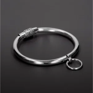 Master Series Steel Combination Lock Collar Medium - Secure Stainless Design