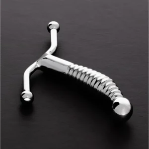 Sinner Gear Ribbed Intimate Massager Black Anatomical Design 12.5 cm