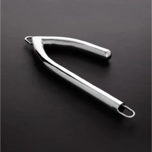 Master Series Stainless Steel Bondage Hook with Dual Attachment Rings