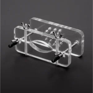 Master Series Acrylic Restraint Device with Spiked Surface, Transparent
