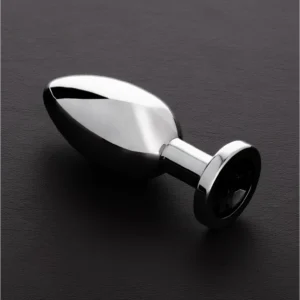 Ouch! Stainless Steel Plug Large with Decorative Gemstone Base