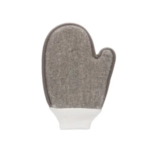 Touche Bath Glove with Cuff - Exfoliating Flax Hemp & Charcoal Care