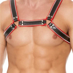 Z Series Chest Bulldog Harness L/XL - Genuine Leather, Adjustable Buckles
