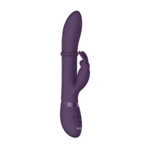 VIVE Halo Intimate Ring Rabbit Vibrator, Purple, Rechargeable, Waterproof