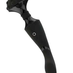 VIVE Shiatsu Bendable Massager Wand Black - Dual Motor, Flexible Head