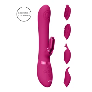 Etsu Pulse Wave G-Spot Rabbit Multi-Function Intimate Device Pink
