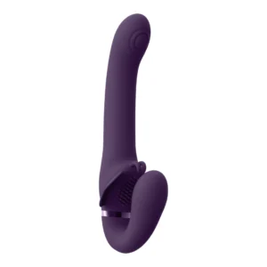 Satu Pulse-Wave Rechargeable Strapless Intimate System Purple Silicone