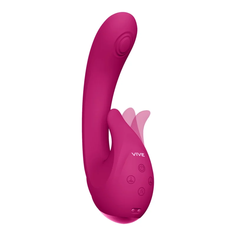 VIVE Miki Pulse Wave Triple Motor Pink Intimate Device Silicone