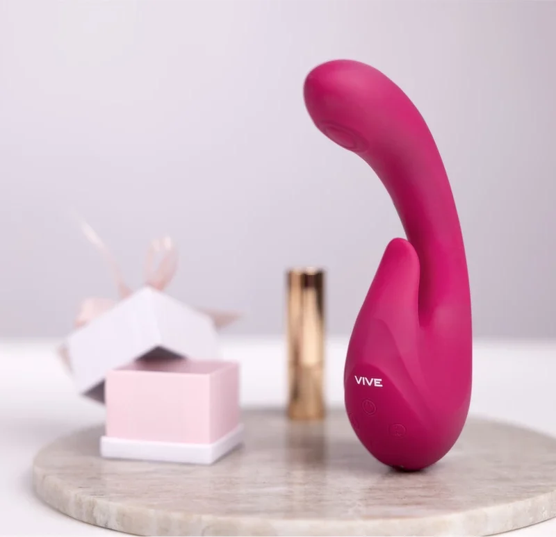VIVE Miki Pulse Wave Triple Motor Pink Intimate Device Silicone