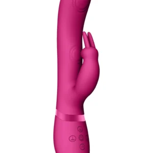 VIVE VIVE045 Dual Pulse-Wave Rabbit Intimate Massager Pink Silicone