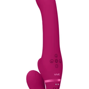 VIVE VIVE047 Dual Motor Air Wave Strapless Intimate System, Purple