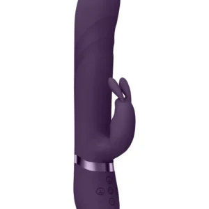VIVE Nari Vibrating & Rotating Beads G-Spot Rabbit, Purple, Silicone