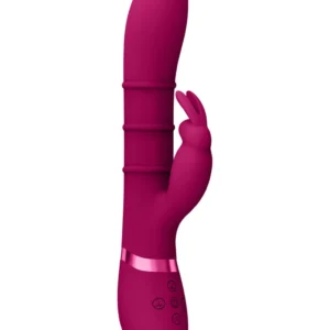 VIVE Sora Up & Down 3-Ring Intimate Device, G-Spot Rabbit, Pink