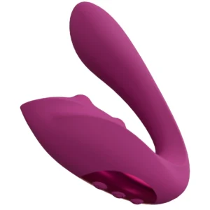 VIVE Yuki Dual Motor Intimate Massager with Beads Pink Silicone