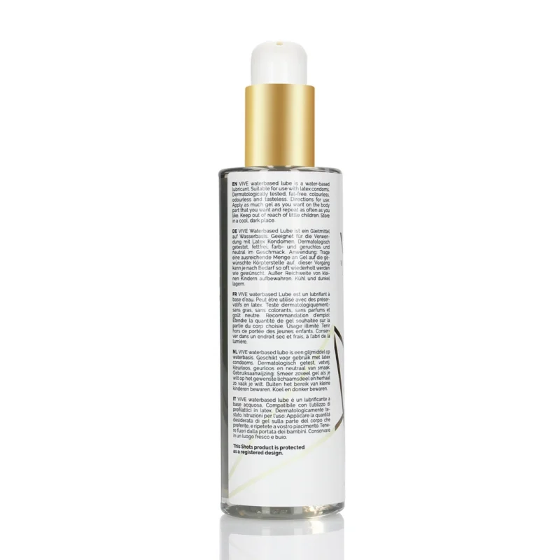 VIVE Water-Based Lubricant 200 ml - Dermatologically Tested Formula